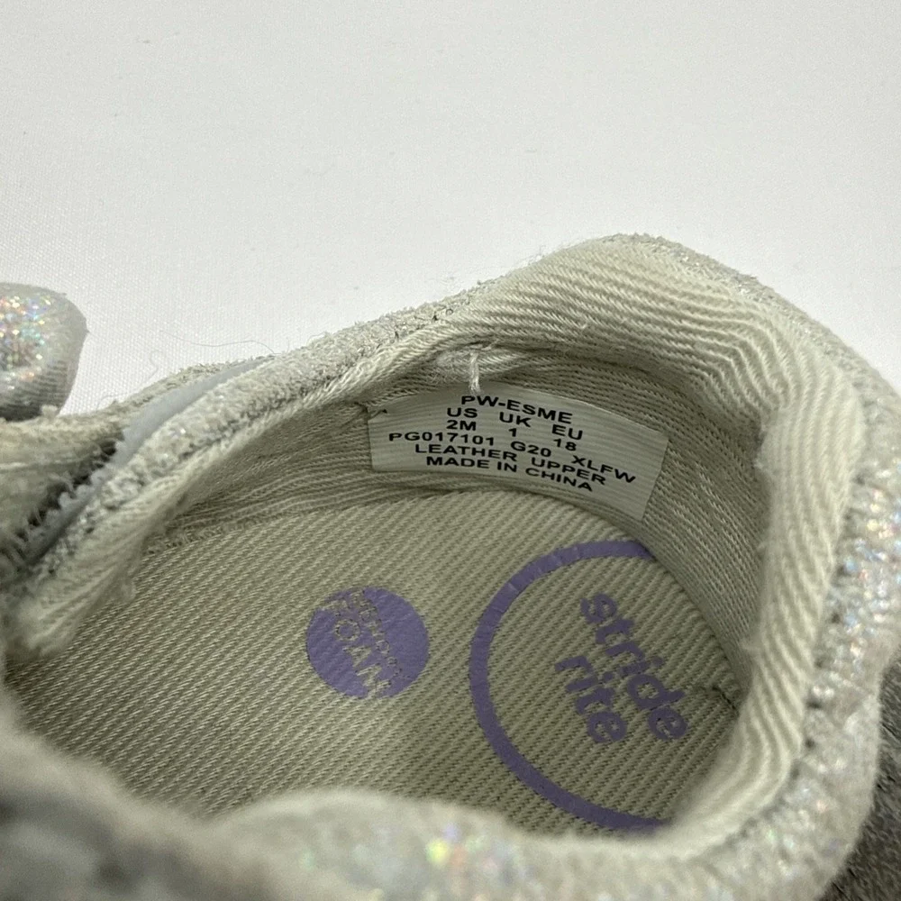 Wonder Nation Sandals & Stride Rite Silver Glitter Ballet Slippers  Both Size 2